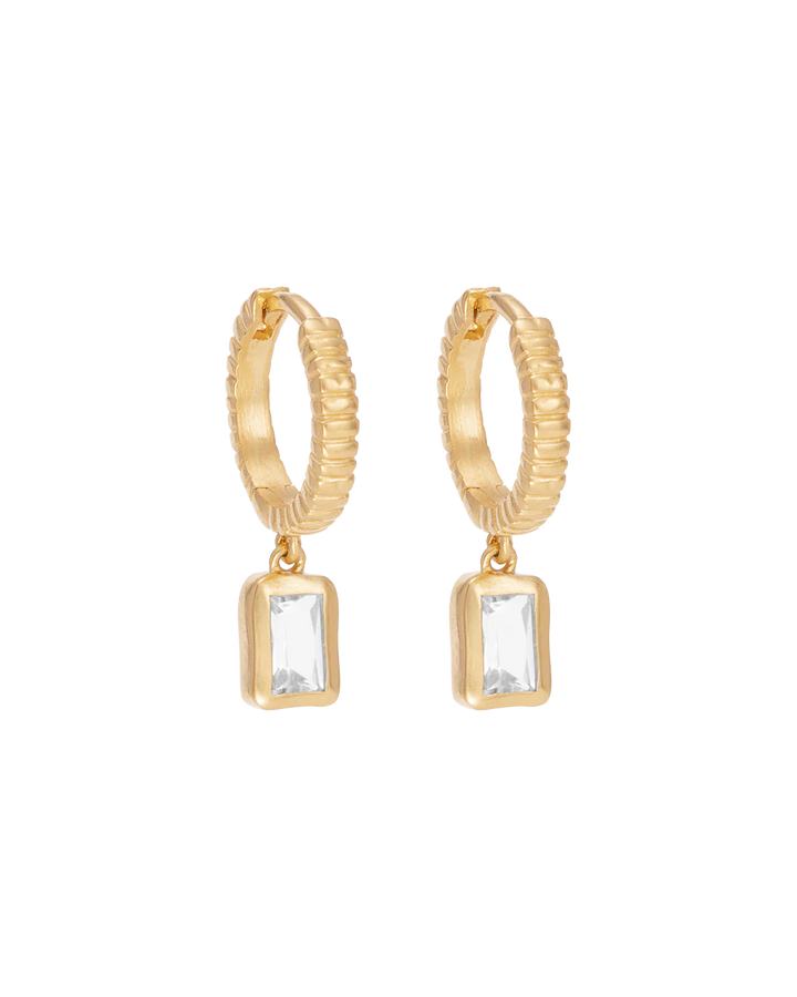 Kirstin Ash Sierra Hoops 18ct Gold Plated