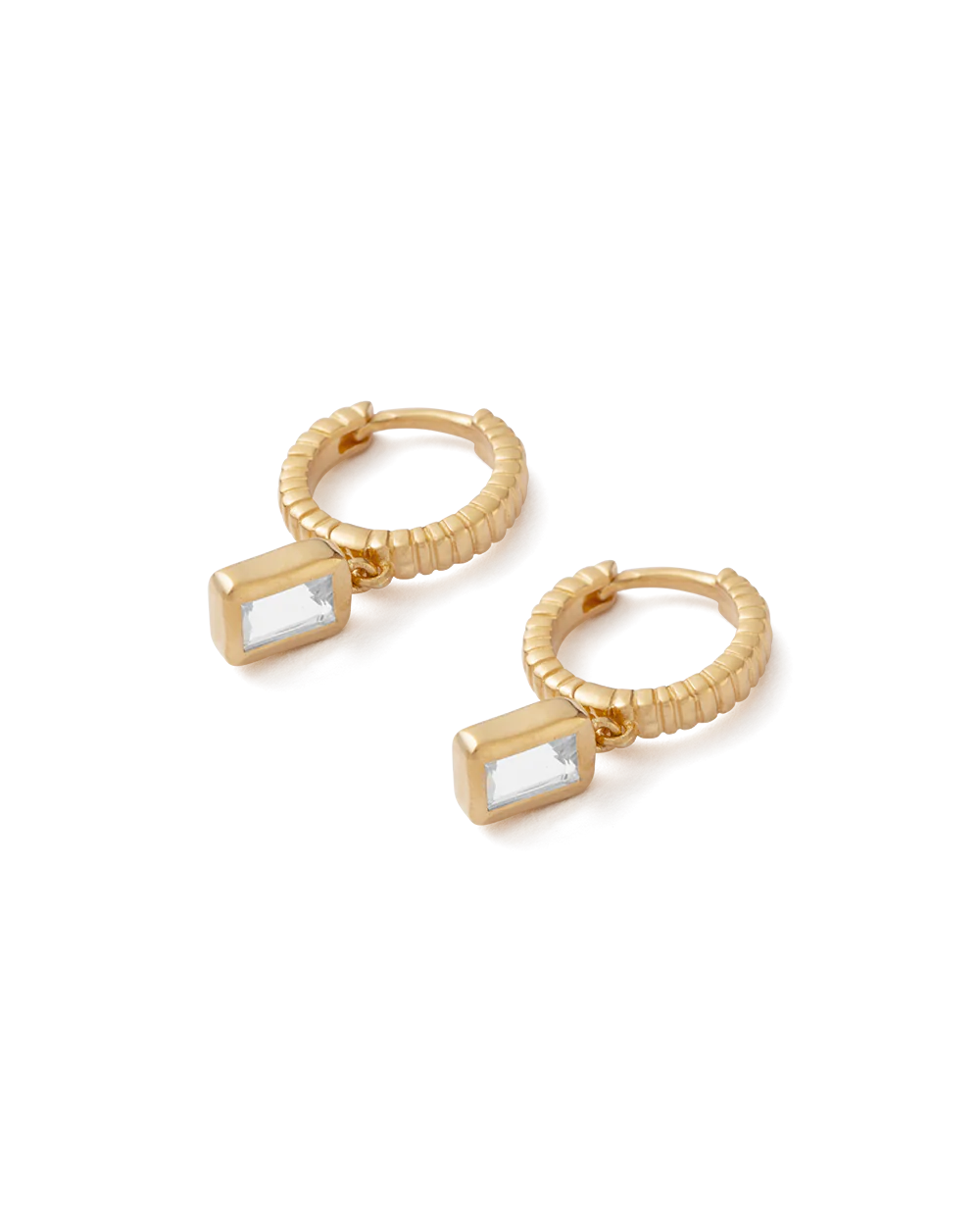 Kirstin Ash Sierra Hoops 18ct Gold Plated