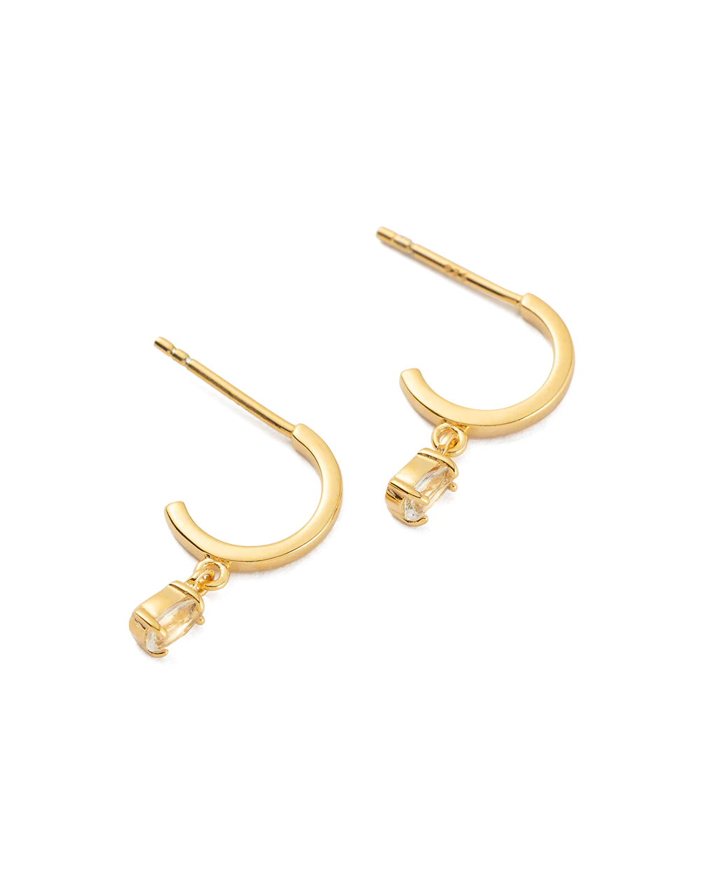 Kirstin Ash Teardrop Hoops 18ct Gold Plated