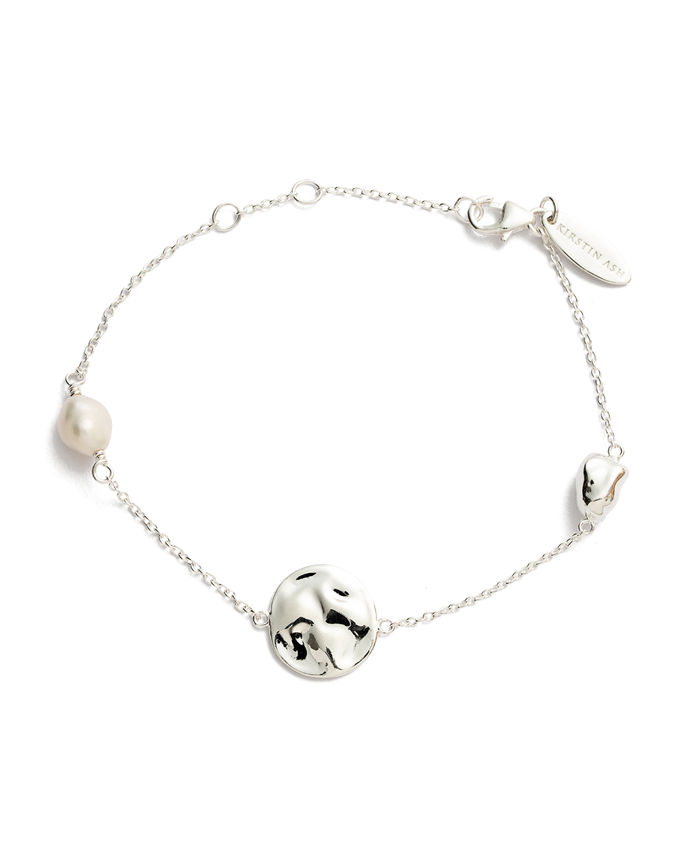 Kirstin Ash Tidal Pearl Bracelet Sterling Silver