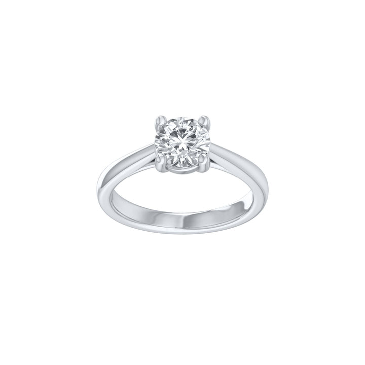 Louis Thompson Herve Ring 9k White Gold with 1.00ct Lab Diamond