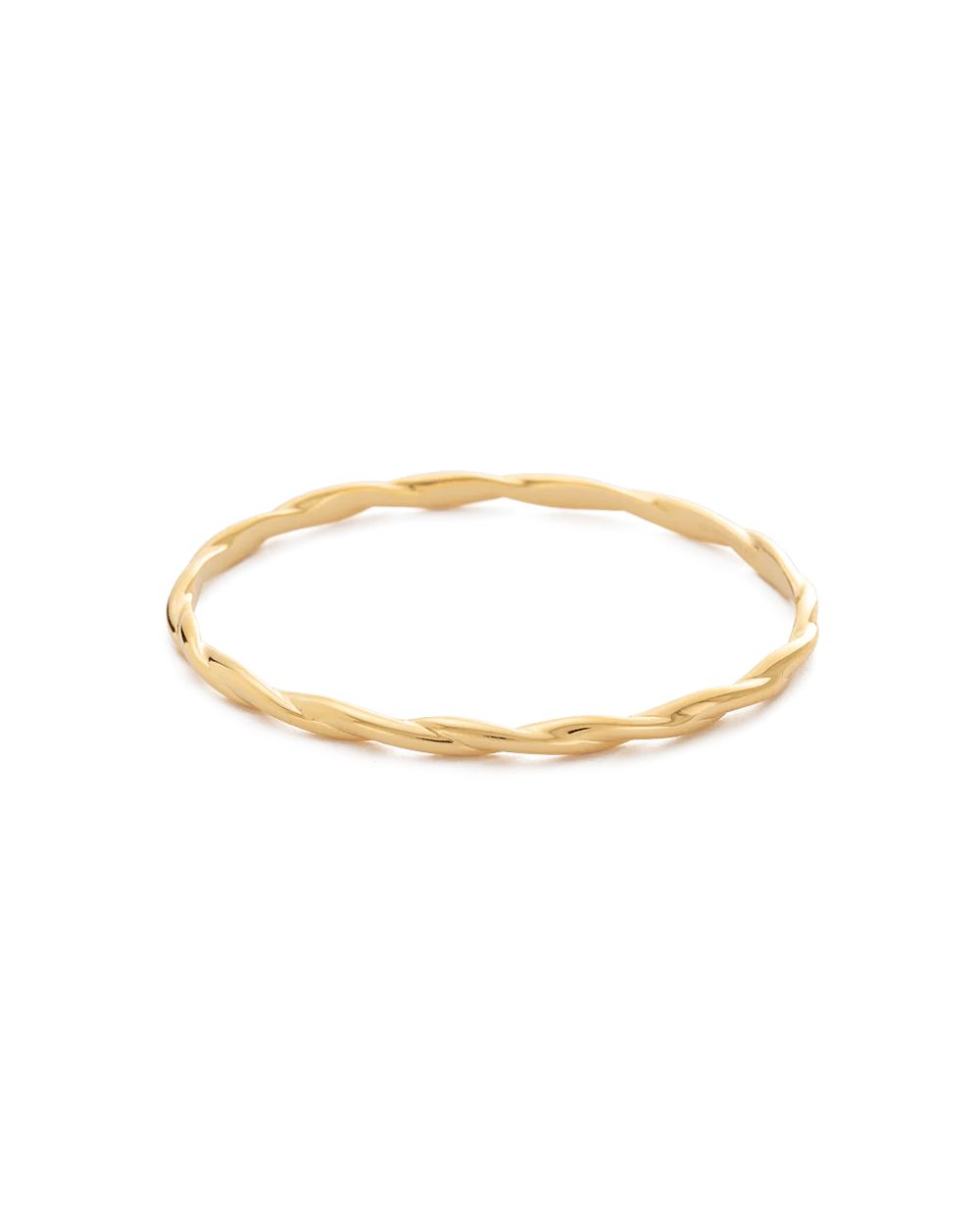 Kirstin Ash Wave Bangle 18ct Gold Plated
