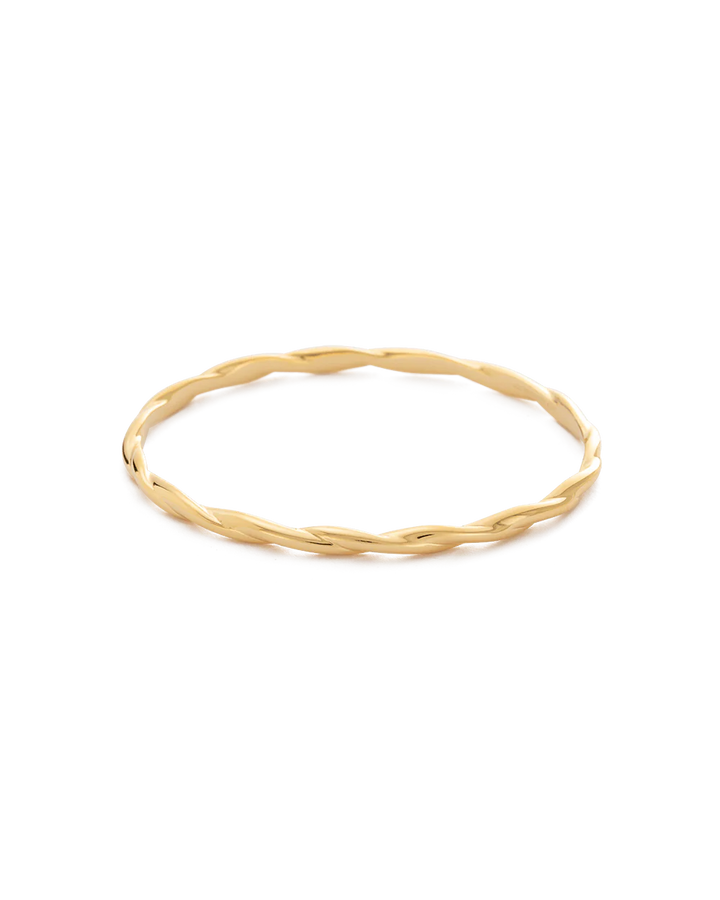 Kirstin Ash Wave Bangle 18ct Gold Plated