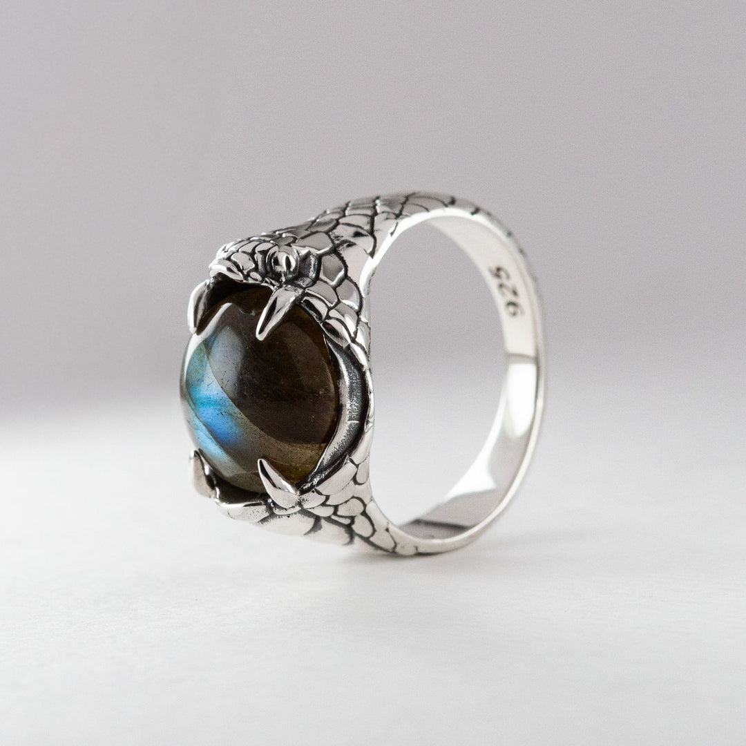 Nick Von K Sterling Silver with Labradorite Devour Ring