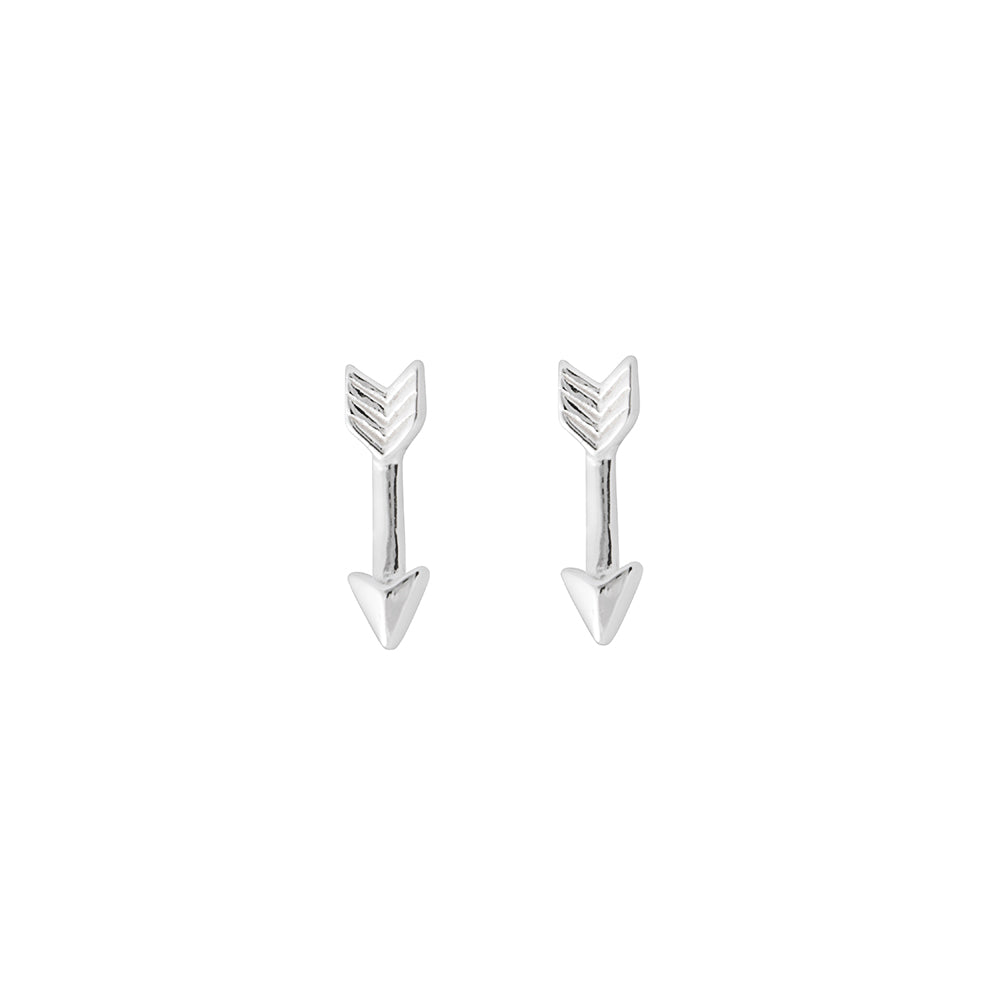 LT Sterling Silver Arrow Stud Earrings