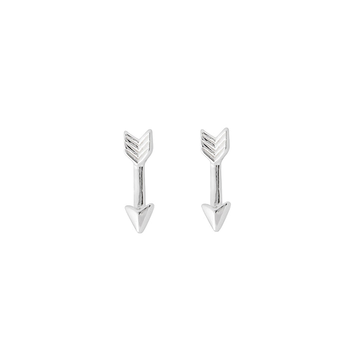 LT Sterling Silver Arrow Stud Earrings