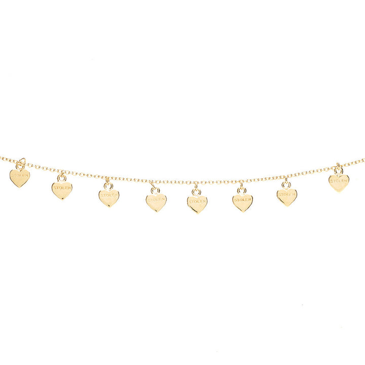 Stolen Gold Plated Heart Bracelet