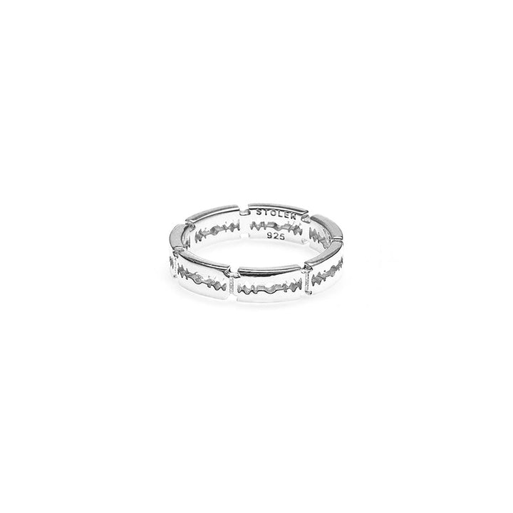 Stolen Silver Razor Eternity Ring