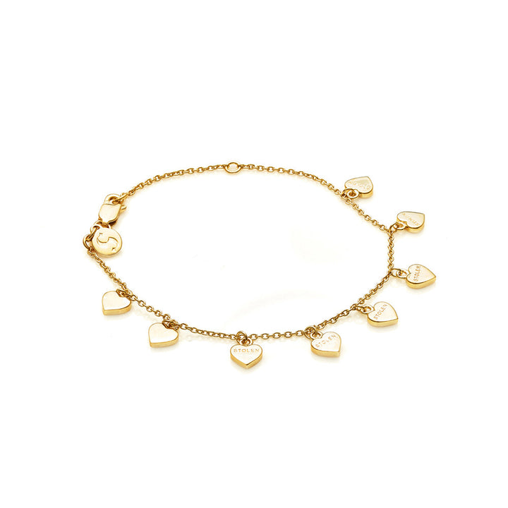 Stolen Gold Plated Heart Bracelet