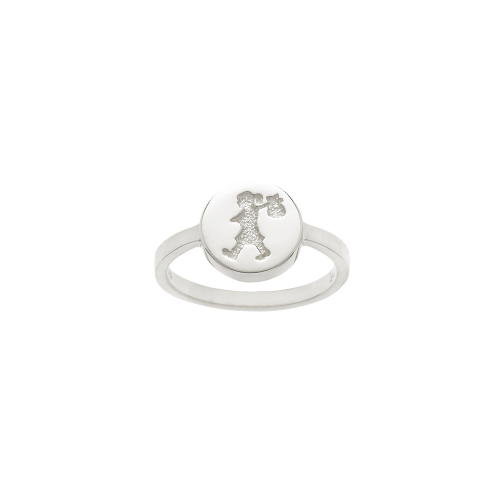 Karen Walker Silver Runaway Stamp Ring