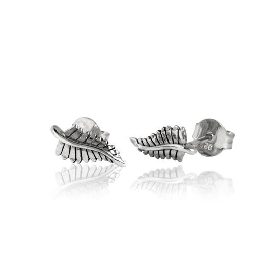 Evolve Sterling Silver Forever Fern Studs