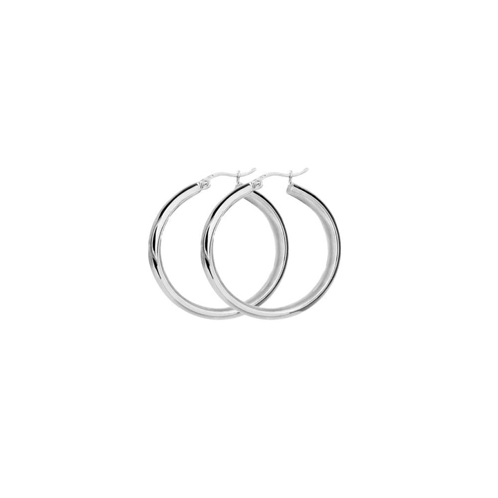 LT Sterling Silver 30mm Hoop Earrings