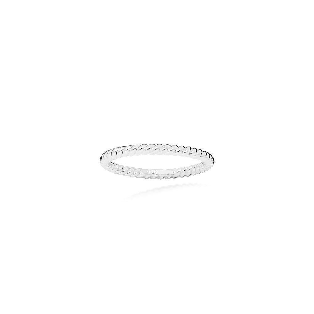 LT Sterling Silver Rope Band Ring