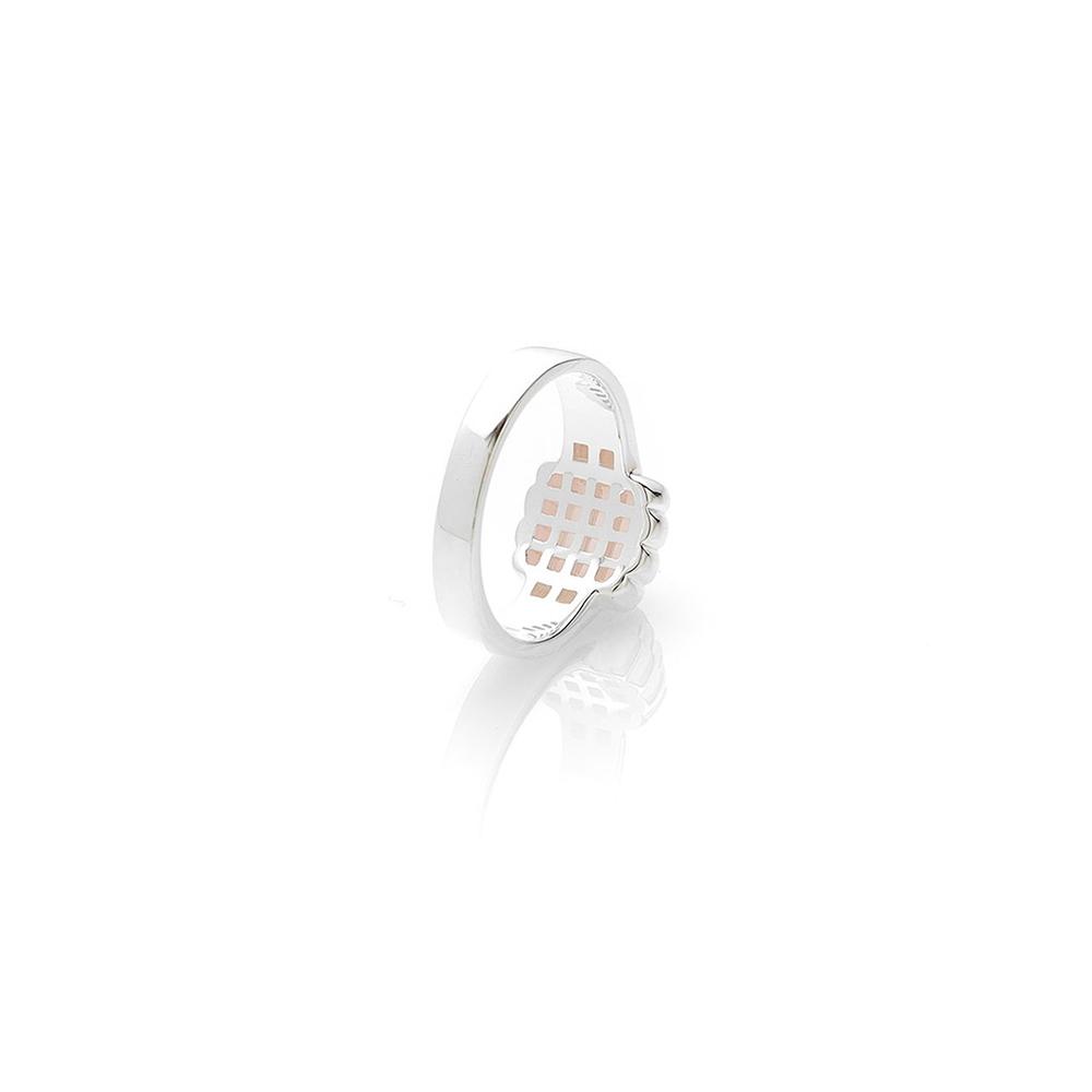 Stolen Silver Baby Claw Ring - Rose Quartz