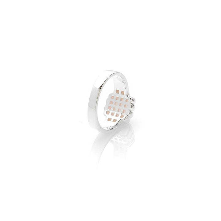 Stolen Silver Baby Claw Ring - Rose Quartz