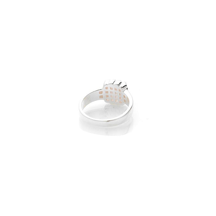 Stolen Silver Baby Claw Ring - Rose Quartz