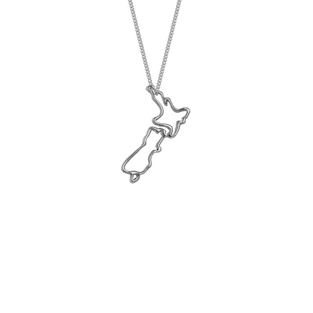 Evolve NZ Map Necklace
