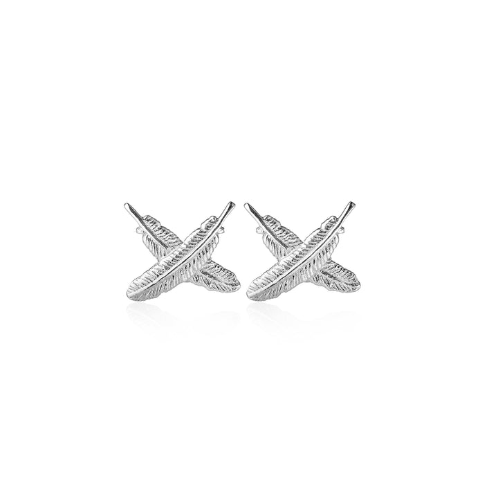 Boh Runga - Mini Feather Kisses Studs