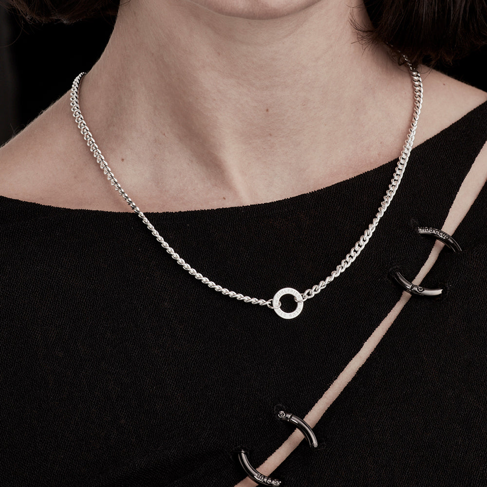 Stolen Silver Halo Necklace