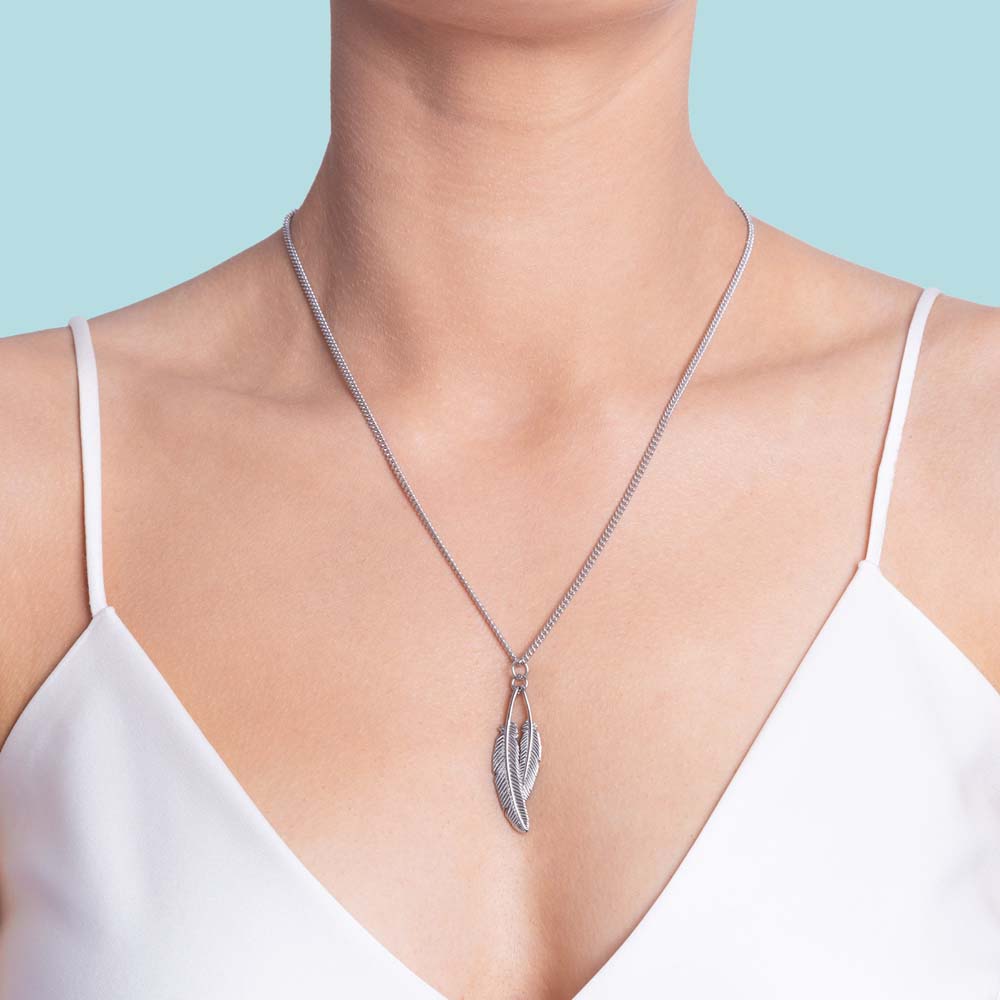 Boh Runga Duo Miromiro Feather Necklace