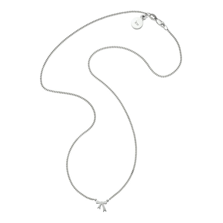 Karen Walker Silver Mini Bow Necklace