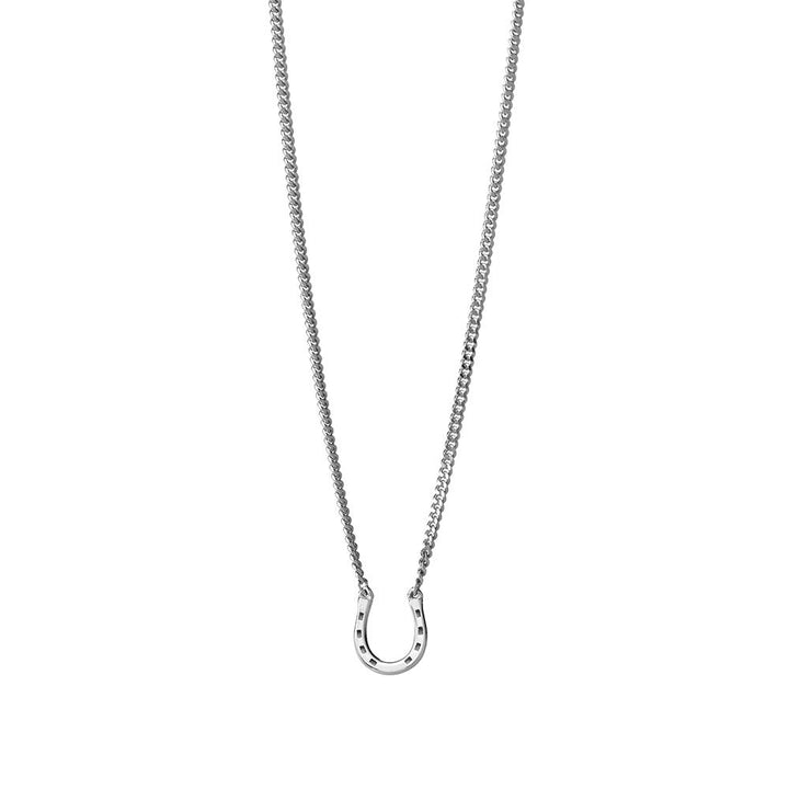 Karen Walker Silver Mini Horseshoe Necklace