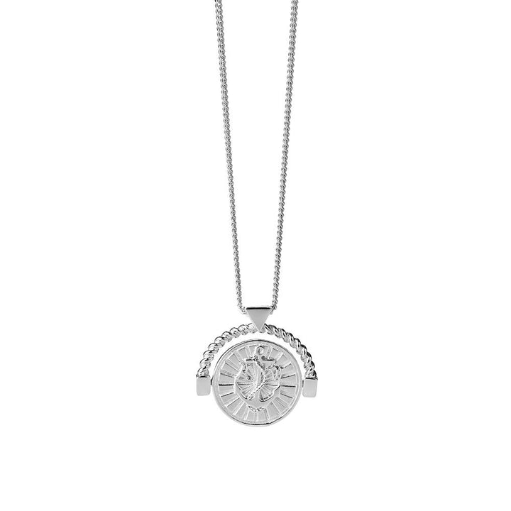 Karen Walker Silver Voyager Spin Necklace