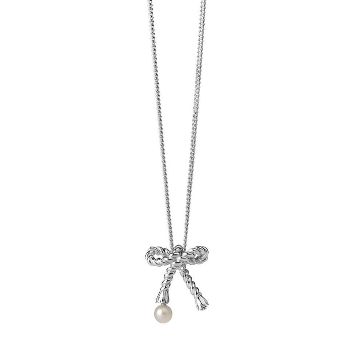 Karen Walker Silver Love Knot Necklace