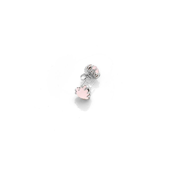 Stolen Silver Love Claw Earrings  - Rose Quartz