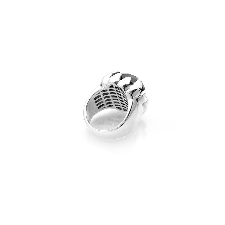 Stolen Silver Claw Ring - Onyx