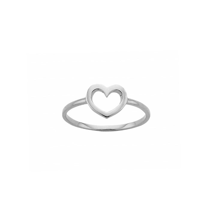 Karen Walker Silver Mini Heart Ring