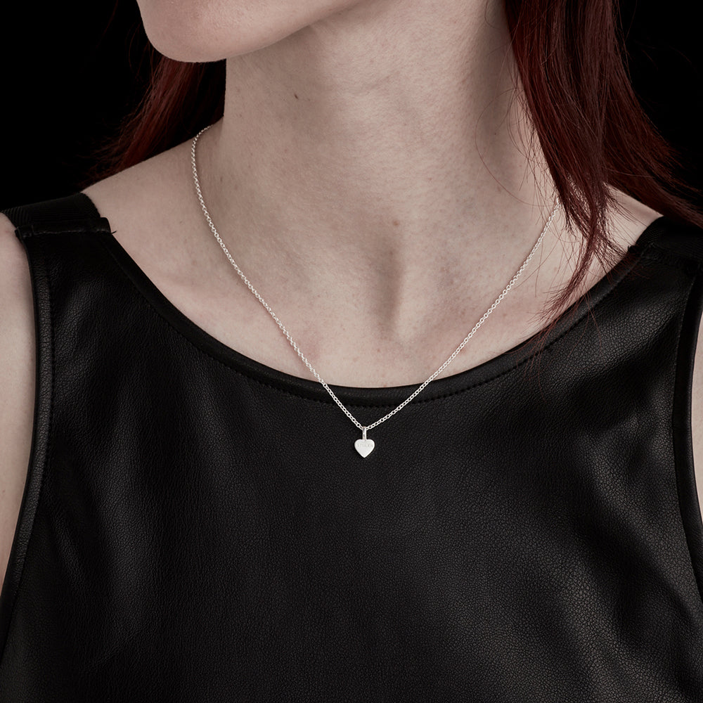 Stolen Silver Heart Necklace