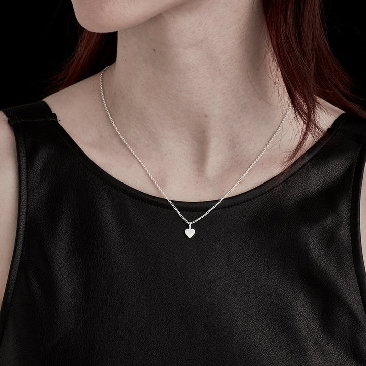 Stolen Silver Heart Necklace