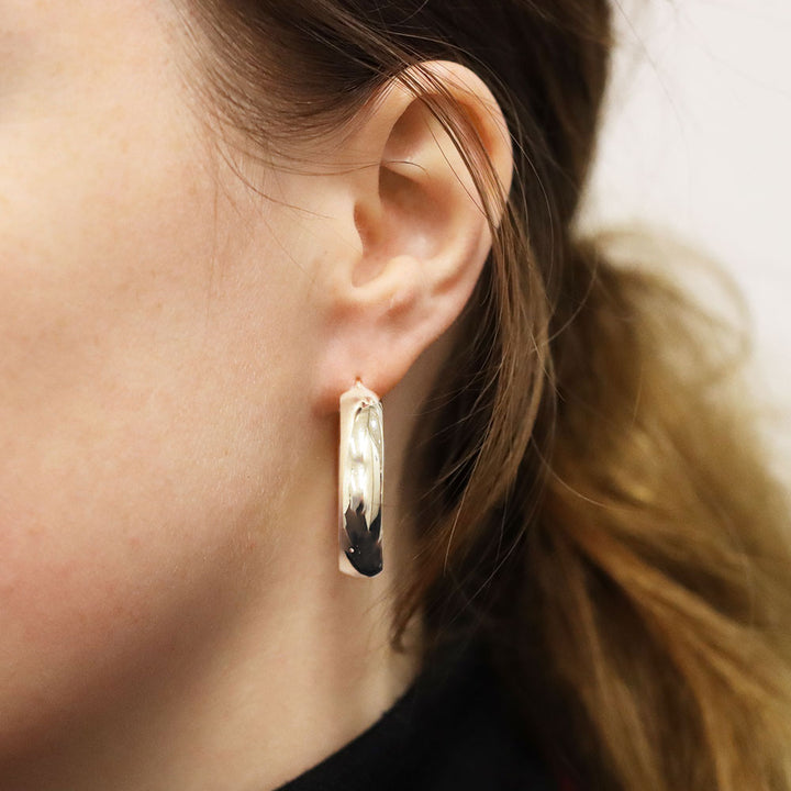 LT Sterling Silver 30mm Hoop Earrings