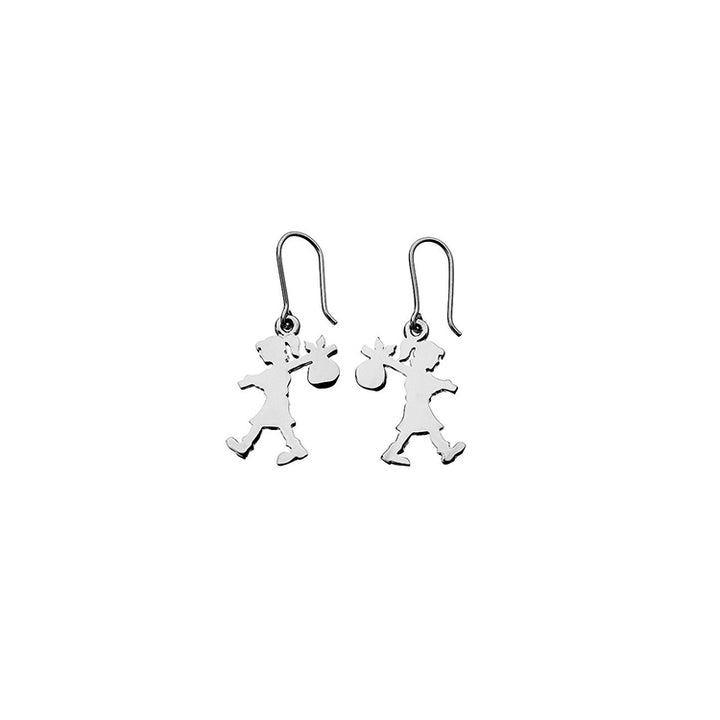 Karen Walker Silver Runaway Girl Earrings