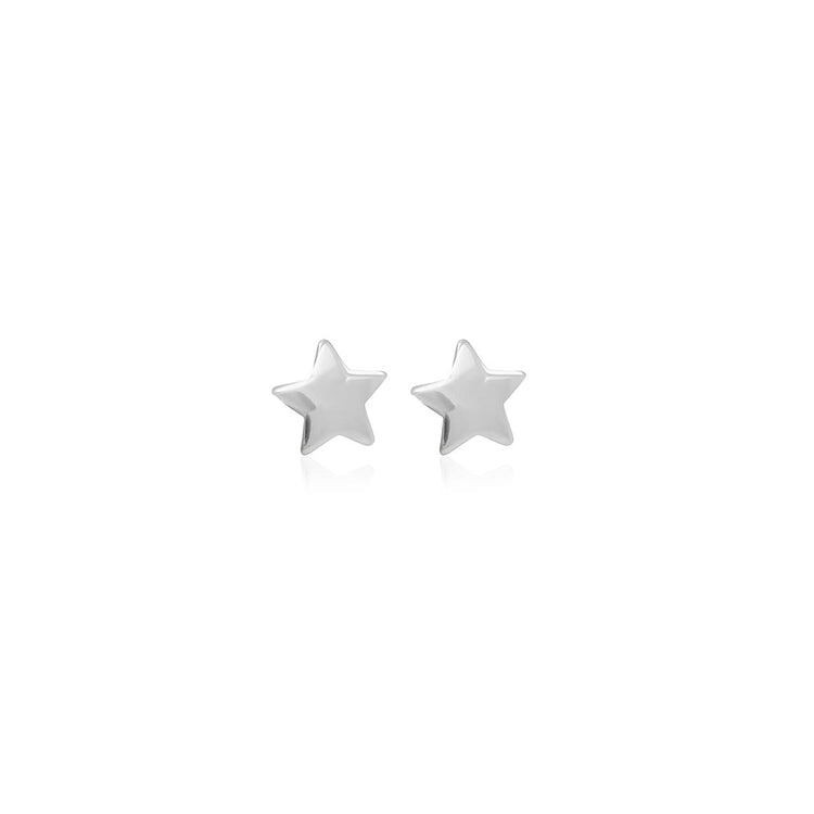LT Sterling Silver Star Stud Earrings - 7mm