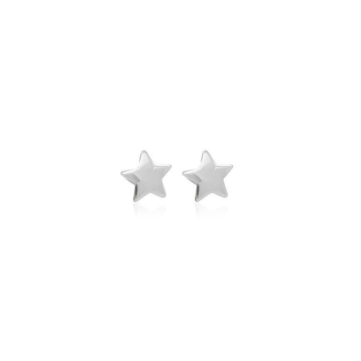 LT Sterling Silver Star Stud Earrings - 7mm